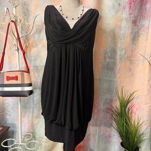 📌Lane Bryant Waterfall Neckline Sleeveless Dress Size 14/16W